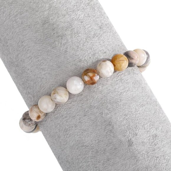 Mens Beaded Bracelets Couples Matching Bracelet Set Matte Lava Rock Beads - Picture 4 of 6